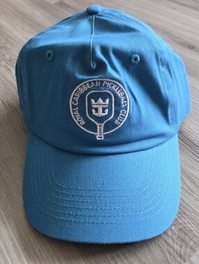 Royal Caribbean‎ Pickleball Club Rare Baseball Hat Cap Aqua Blue Adjustable Cap